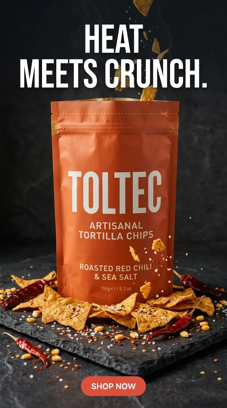 TOLTEC story ad — “Heat meets crunch.”
